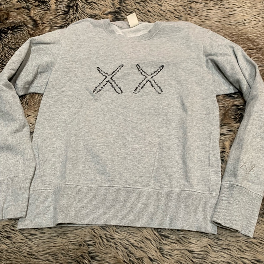 KAWS x Uniqlo x Sesame Street XX Sweatshirt Gray Size XS